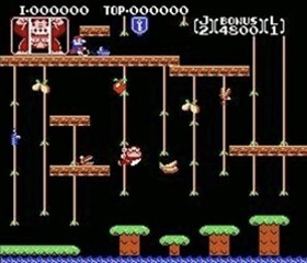 Donkey Kong 3 Nintendo NES Rare 5 Screw Cart PAL-B #0269