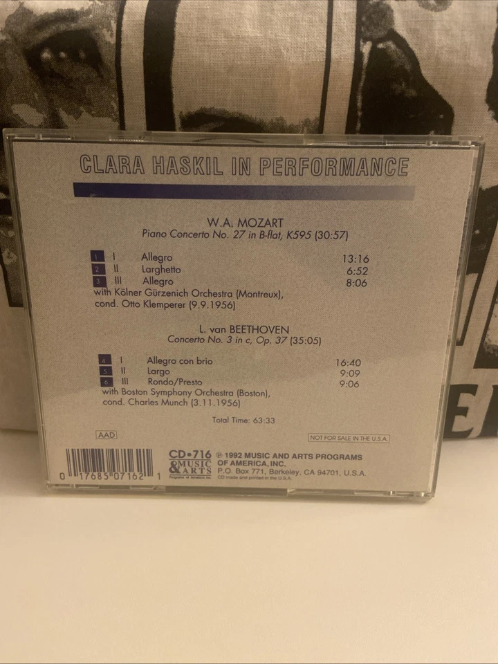 Clara Haskil in Performance • Mozart & Beethoven• Piano , High End Aufnahme Rare - Bild 2 von 3