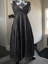 Zara Silk Midi  Dress Size (s) grey