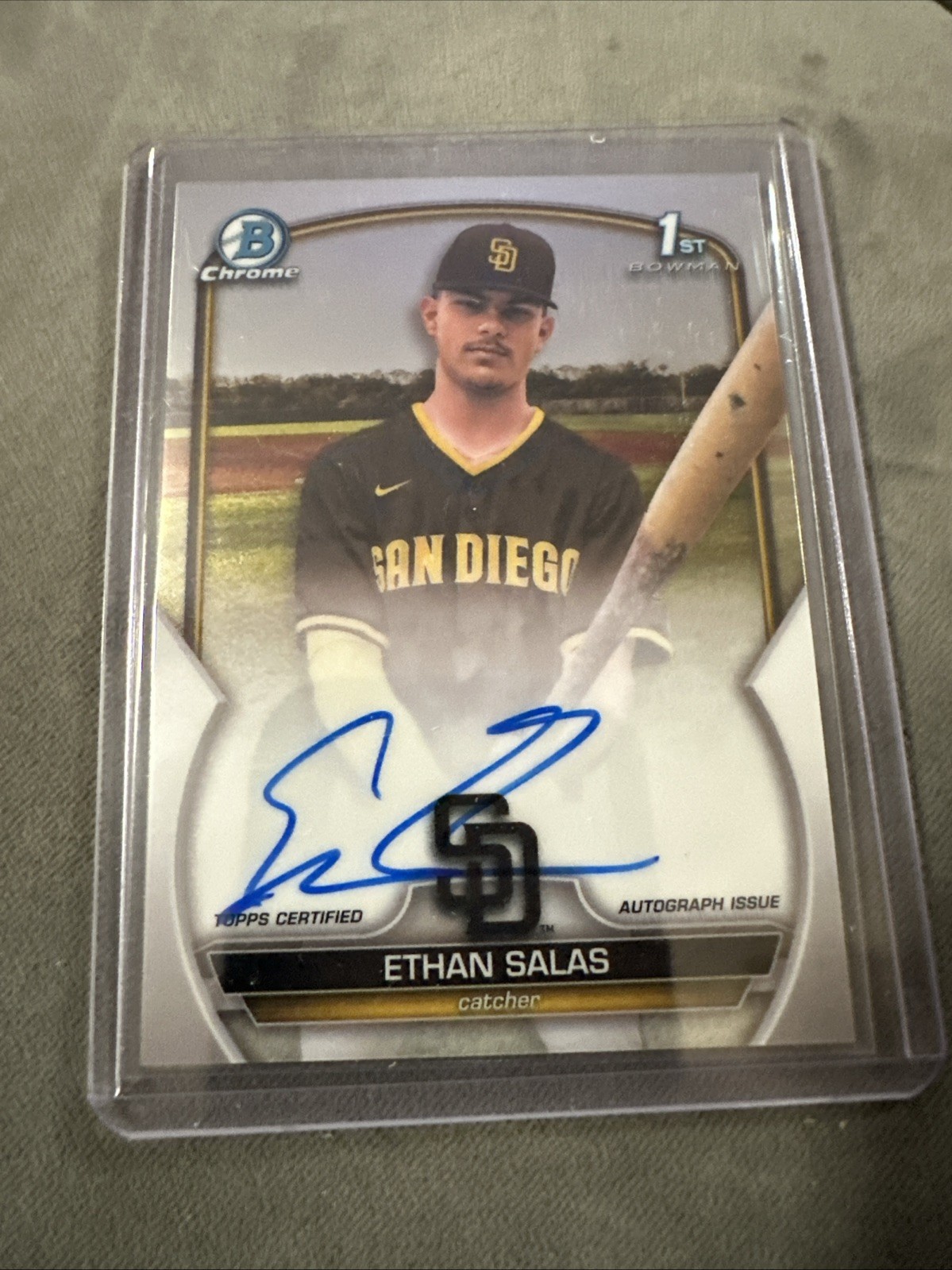 Ethan Salas 2023 Bowman Chrome #CPA-ESS Prospect Auto (1st) Price