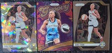 DANA EVANS 2024 Panini WNBA Prizm ICE PRIZM #72 & Base GROOVY INSERT #8 SKY