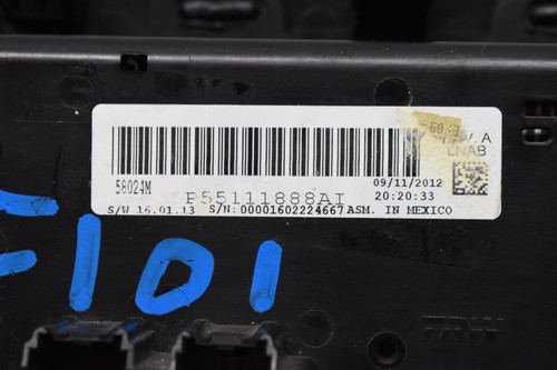 2011-2014 Chrysler 200 Automatic AC Heater Climate Control 1SW68DX8AD H2K23 - Picture 17 of 18