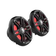 OPEN BOX Rockford Fosgate M2-65B 6.5" Color Optix Marine 2 Way Speakers Black
