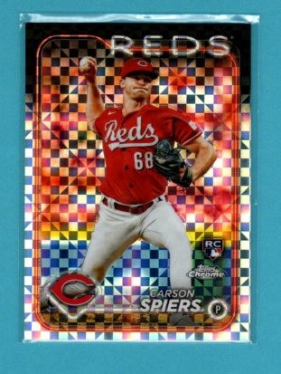 2024 Topps Chrome #167 Carson Spiers X-Fractors (RC)