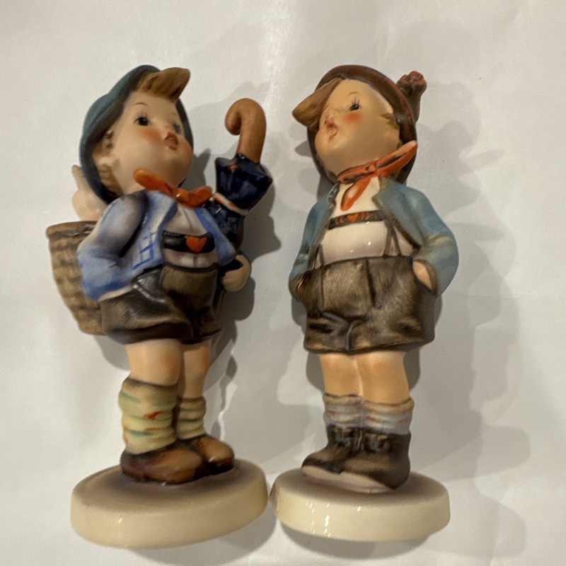 Two Goebel Brother Figurines Collectible Vintage