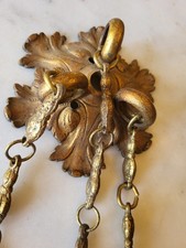 Antike Krone mit 3 Ketten a 36cm Bronze für Kronleuchter