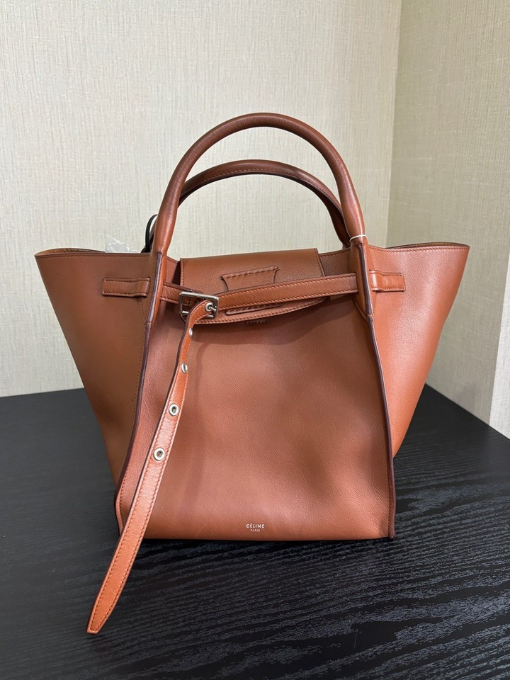 Authentic Pre‑owned Celine Big Bag Tan Saddle Leather