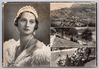 Queen Astrid of Belgium Death Memorial Postcard Küssnacht Switzerland 1935