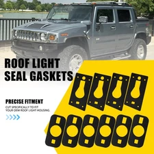 10Pcs Roof Cab Marker Running Anti-Leak Light Gaskets Seal Fit 2003-09 Hummer H2