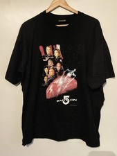 Vintage 90 s 1997 Babylon 5 Sci-Fi Warner Bros Men s Black Shirt XL