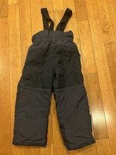 CLÉMENT Kids Black Snow Bib, Size 4 Snow Pants