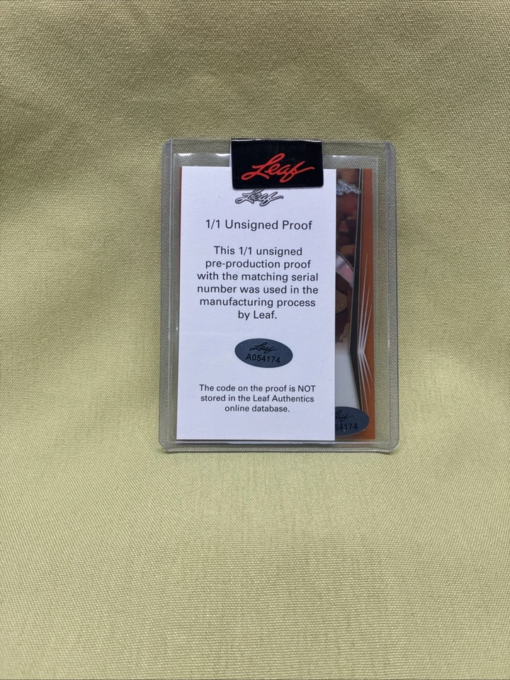 2018 Leaf Flash Orange Autograph Carlton Davis Auto 1 Of 1 Hot!! 🔥 - Image 2 of 2