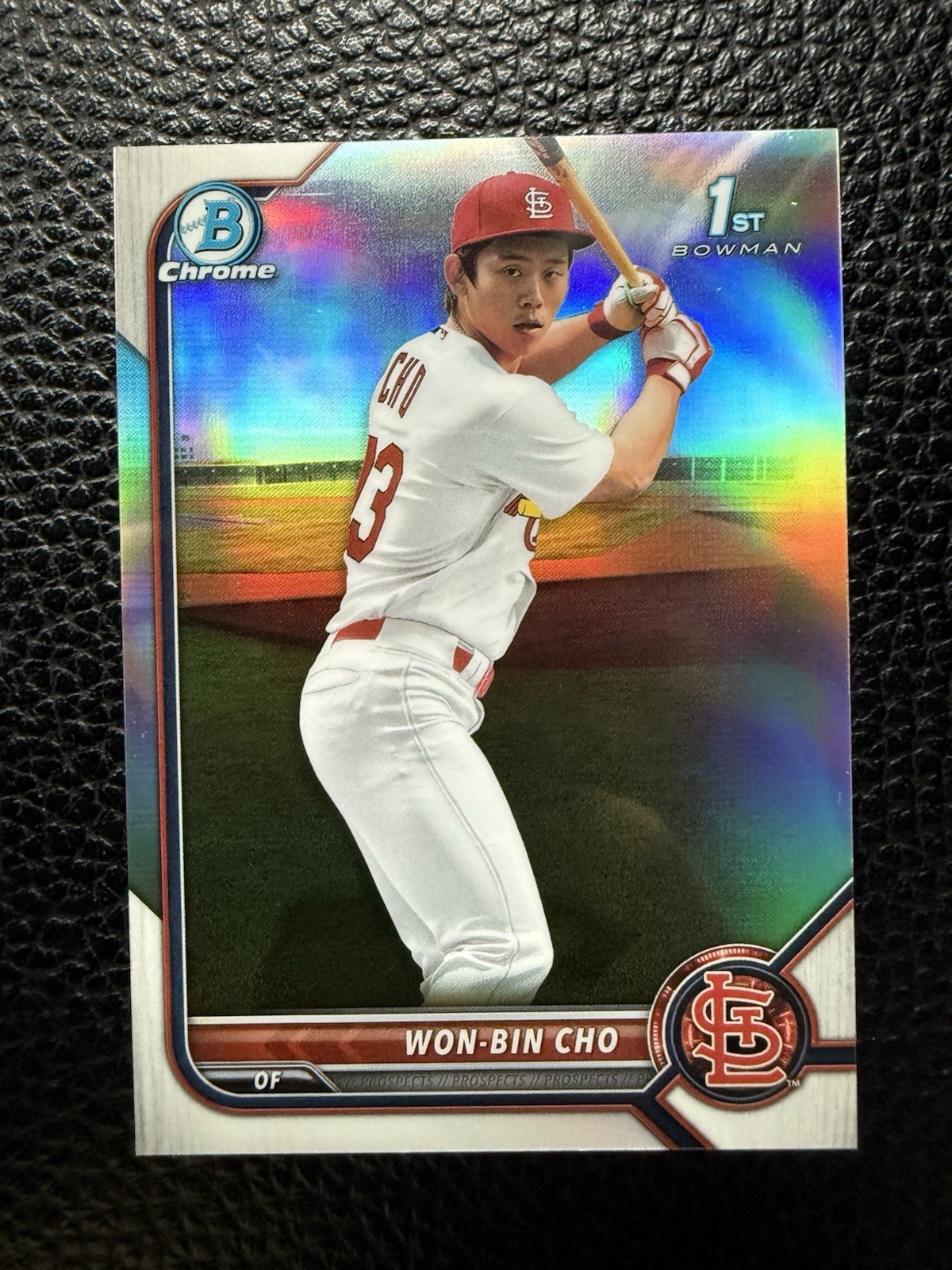 2022 Bowman Chrome Won-Bin Cho #BCP-154 REFRACTOR /499 - St. Louis Cardinals
