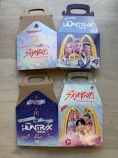 Set Of 2 2026 McDonalds Kpop Demon Hunters Huntrix/Saja Boys Happy Meal Box Only