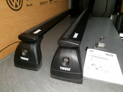 GENUINE THULE ROOF BARS WINGBAR EVO MERCEDES C-CLASS 2-DOOR COUPE RACK 2016-23