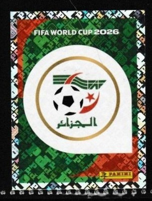 2026 PANINI WORLD CUP FOOTBALL COUNTRY BADGE - EMBLEM STICKER #ALG 1 GRATIS P/P