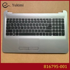 816795-001 813975-001 FOR HP Pavilion 15-AC 15-AF Silver C Shell Keyboard Touch