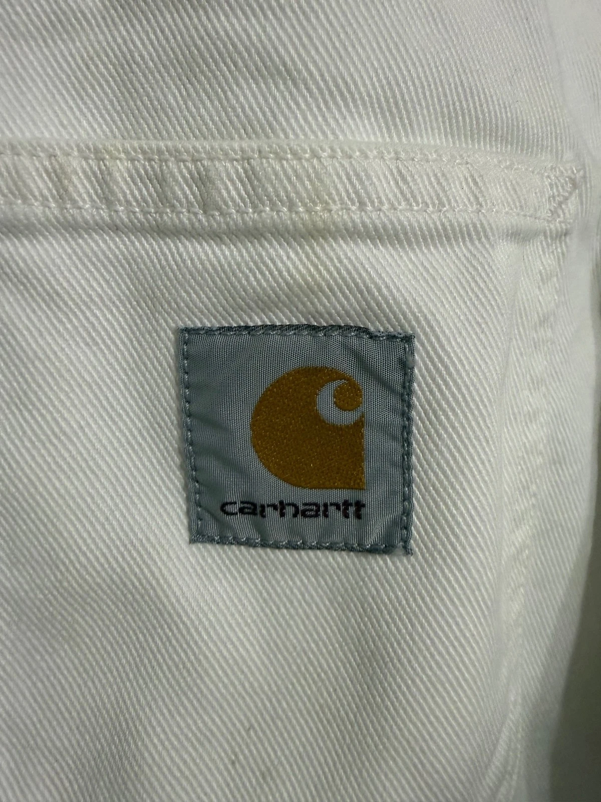 Carhartt WIP Salinac Shirt Jac - Bleached White Denim - product detail image 5