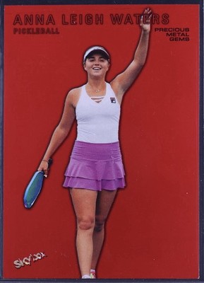 ANNA LEIGH WATERS Rookie 2024 Metal Universe Champions Red PMG /100 Very Rare