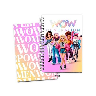 WOW Generation Team A5 liniertes Notizbuch mit Aufkleber