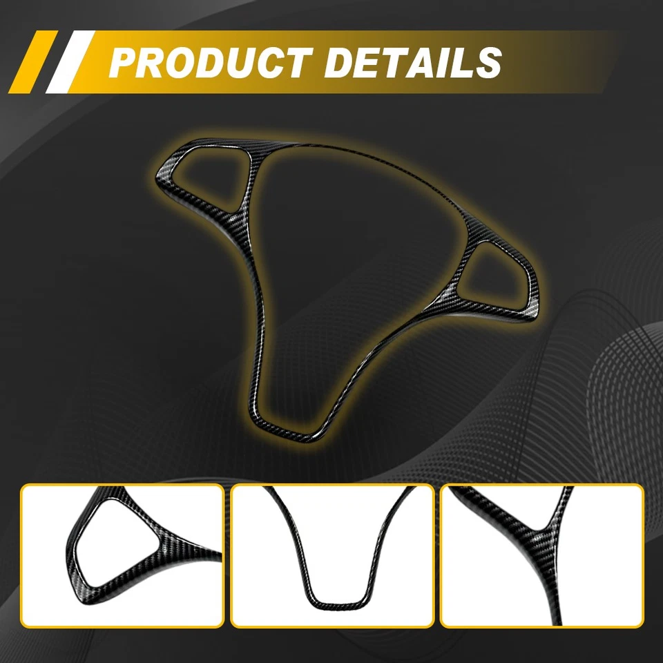 Cubierta de volante de fibra de carbono Fit Mercedes Benz E300 E400 2017-19 W213 Foto 4 de 4