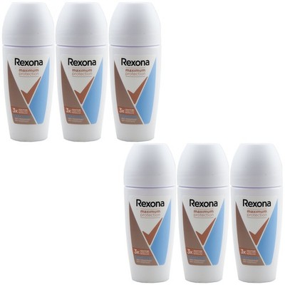 Rexona Maximum Protection Deo Roll On Clean Scent 6 x 50ml Deodorant