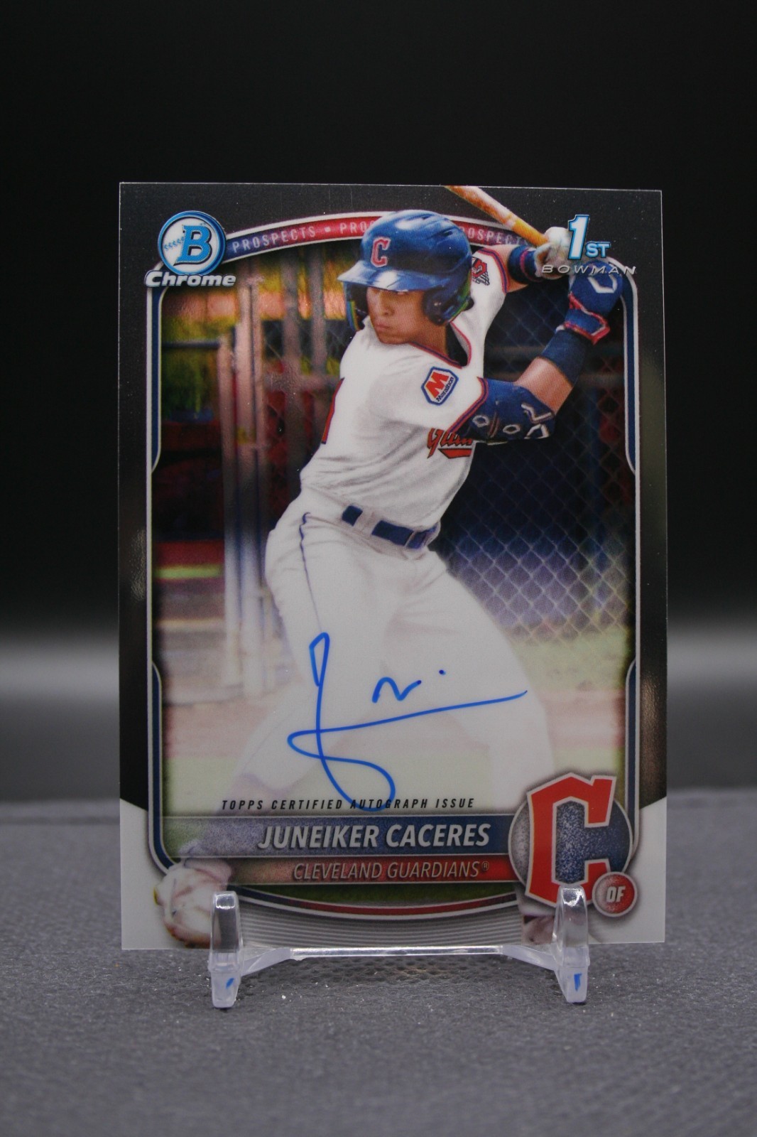 2025 Bowman Chrome | Juneiker Caceres | 1st Bowman Chrome Auto | Guardians