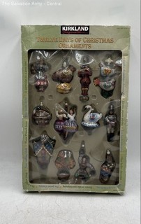 Kirkland Signature 12 Days Of Christmas Decorative Ornaments In Box