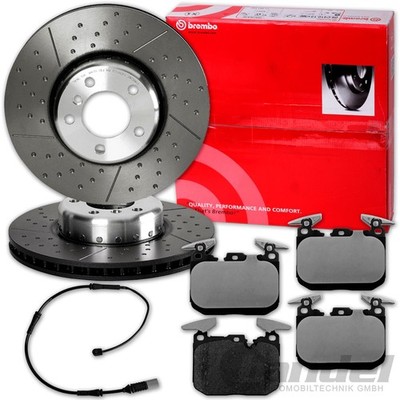 brembo BREMSSCHEIBEN +BELÄGE VORNE passend für BMW 1 F20-F23 3 F30-F34 4 F32-F36