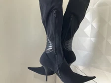 giancarlo paoli Black Knee High Heel