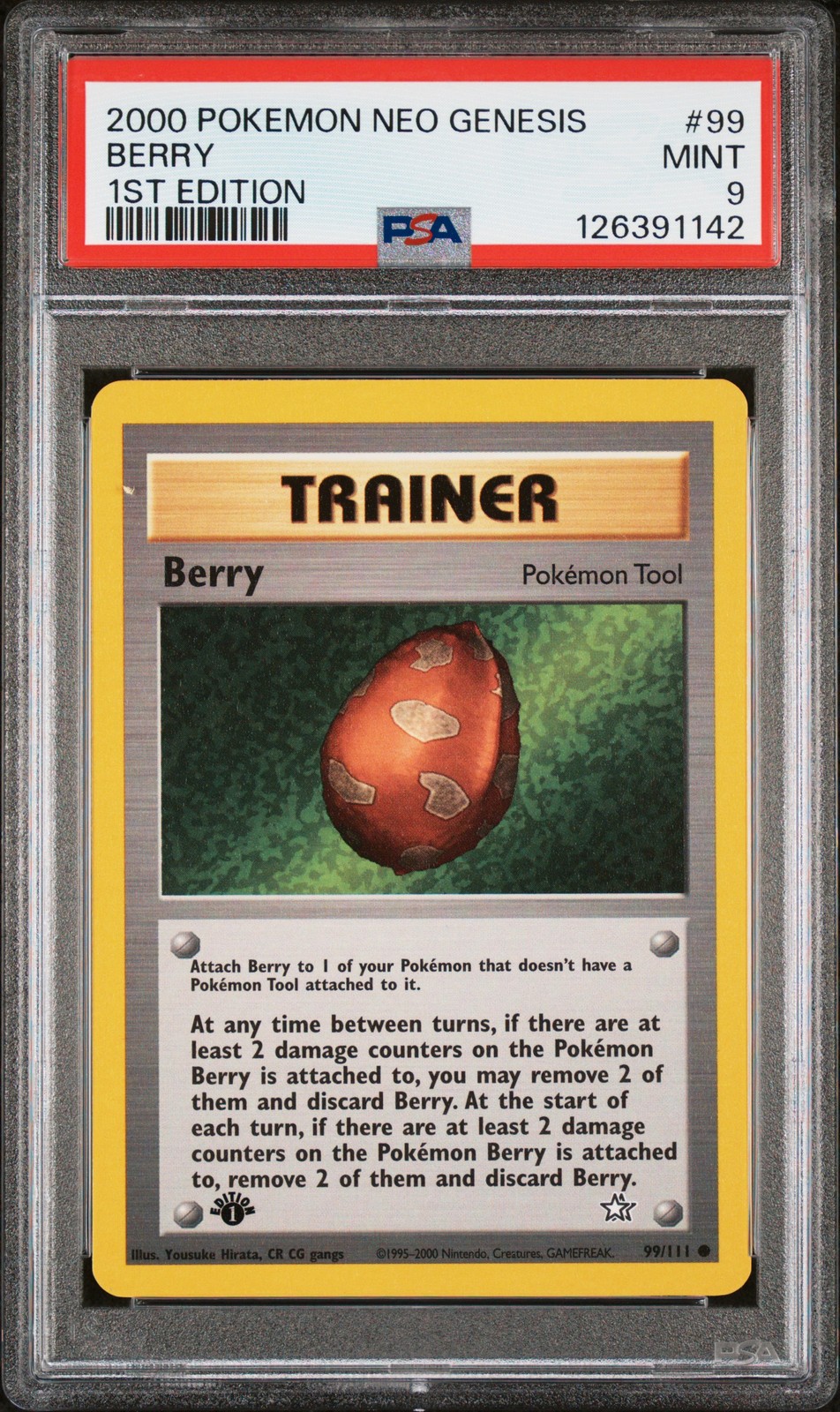 2000 POKEMON NEO GENESIS 1ST ED #99 BERRY PSA 9