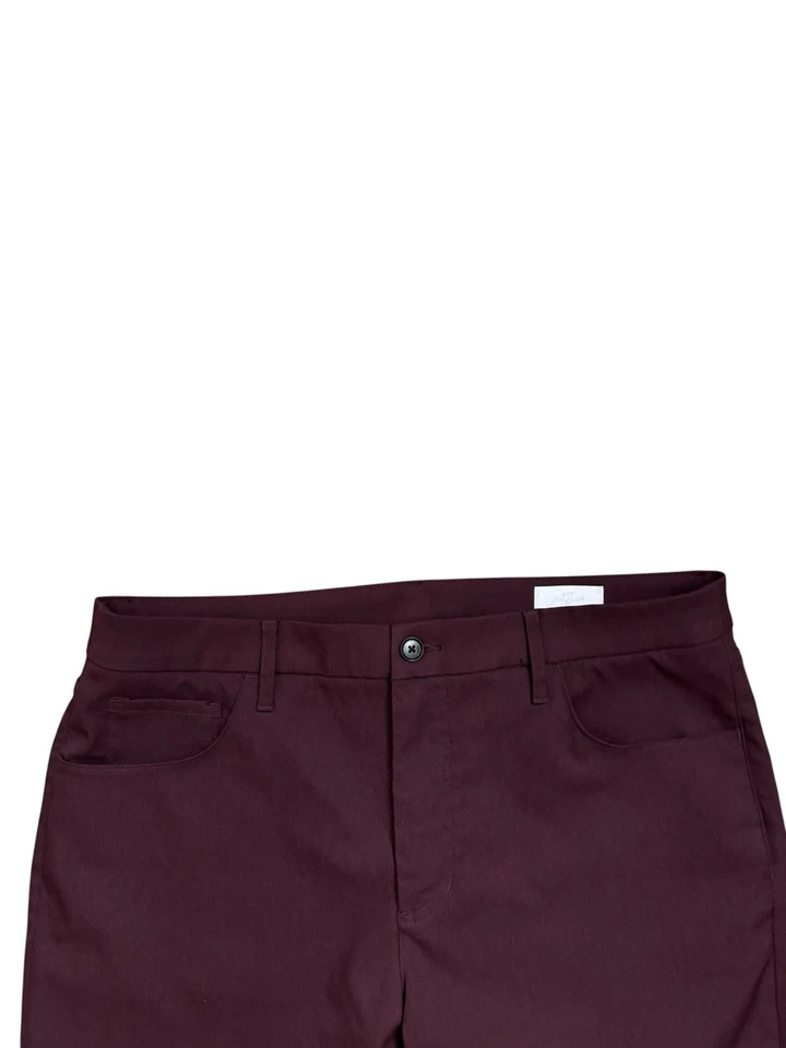 Брюки мужские For All Mankind размер 36x32 бордовые функциональные брюки с 5 карманами узкие 7 шт. - Изображение 4 из 4