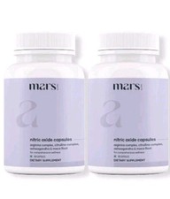 Mars Nitric Oxide 60 Capsules LOT OF 2 new In Box U.S. Seller Exp 07-2028 Fresh