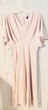 Maxi taupe V Neck Dress XL