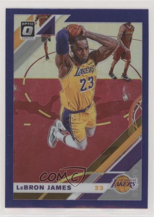 2019-20 Panini Donruss Optic Purple Prizm LeBron James #60 o7m