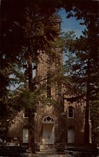 Sorrowful Mother Shrine Chapel ~ Bellevue Ohio ~ 1969 vintage postcard