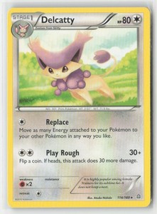 Delcatty 114/160 Primal Clash Rare Non-Holo Pokemon Card