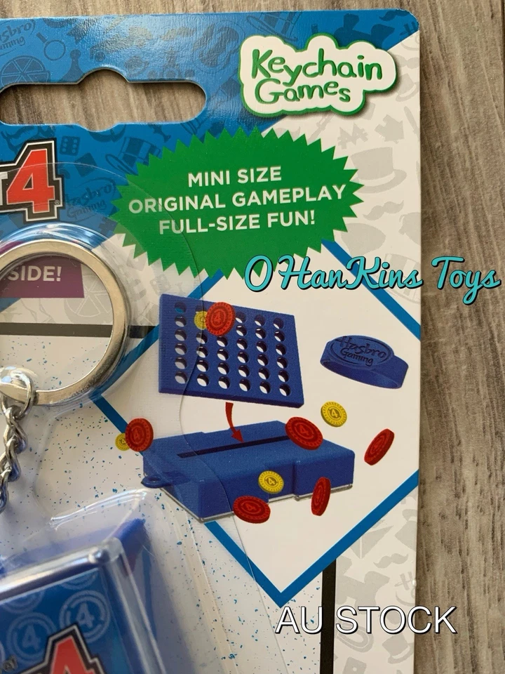 Hasbro Gaming Keychain Games SET OF 4 Real Game Mini Size! CONNECT 4 OPERATION - Image 3 of 4