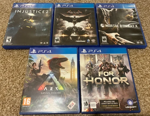 Batman, Mortal Kombat, Injustice 2, ARK, & For Honor - RARE Playstation 4 PS4!!