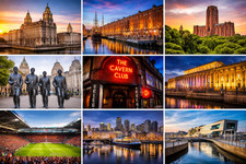 Brandneu Liverpool Wahrzeichen Foto Kühlschrankmagnet - großer Magnet - Souvenir