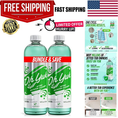 #ad Effective Jetted Bathtub Cleaner Septic Safe amp; Scientifically Proven 32oz $60.19