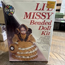 Vintage Holiday Li l Missy Beaded Doll Kit New Sealed LITTLE WOMEN BETH 13431