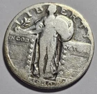 1930-P Standing Liberty Quarter 25c Silver Coin ~ 90% Silver (D132)