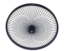F R Vintage Lowrider 26" Steel Front Wheel 144 Spoke 14g Black Bicycle Rim