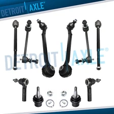 2WD Front Lower Control Arms + Tierods + Ball Joints Kit for 300 Magnum Charger