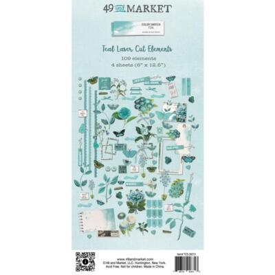 49 & Market Laser Cut Elements - Color Swatch: Teal, TCS26313