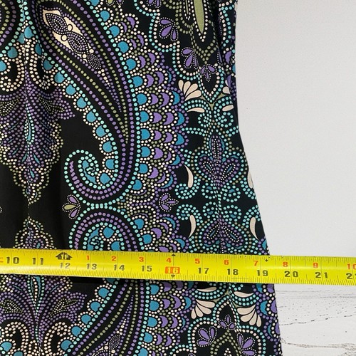 Robbie Bee Dress Women’s Size 14 Embellished Paisley Artsy Jersey Stretch - Bild 21 von 21