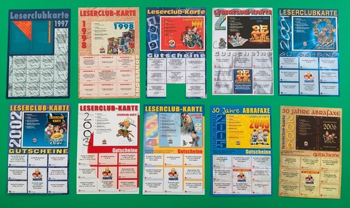 WIPA Mosaik Abrafaxe Sammlung Leserclub Karten 1997 bis 2024 komplett neuwertig - Bild 2 von 4