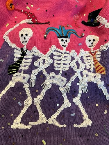Design Options “Dem Bones, Dem Bones, Dem Dancing Bones” Sweater (L) - Picture 22 of 24