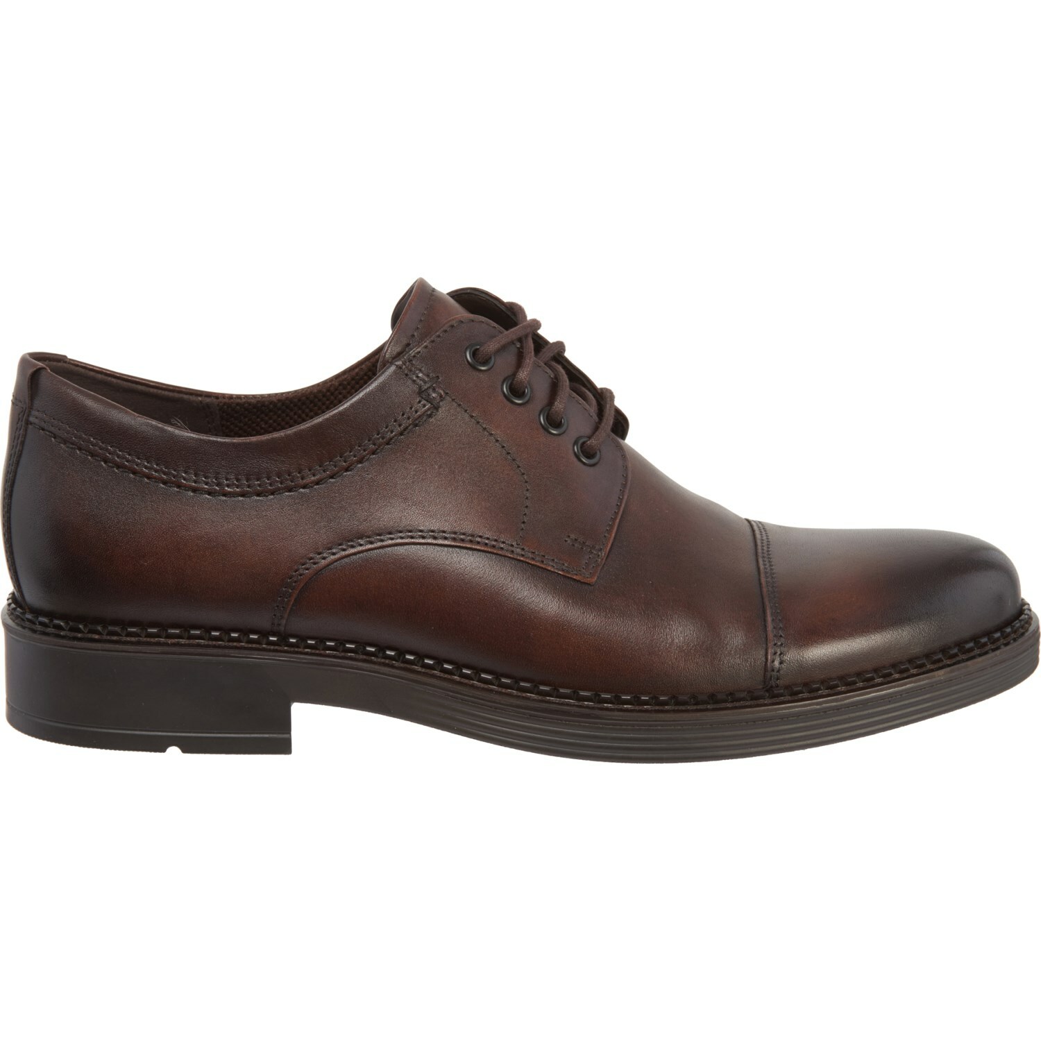 ecco newcastle cap toe tie